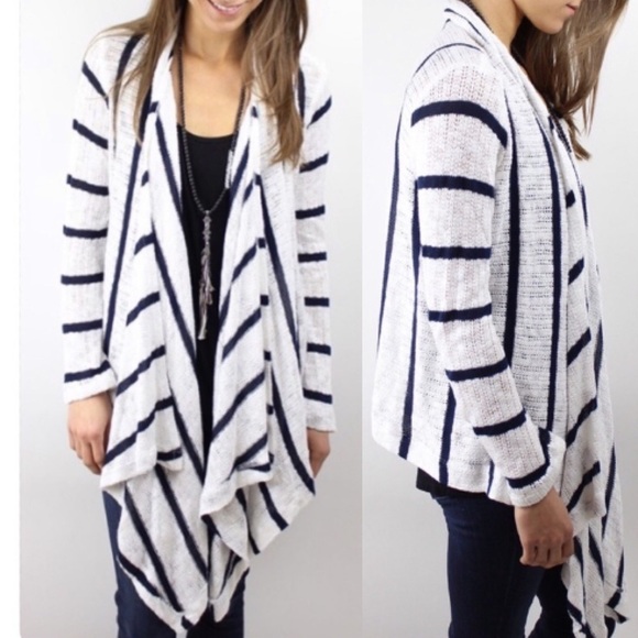 Splendid Striped Knit Cardigan - Picture 1 of 9